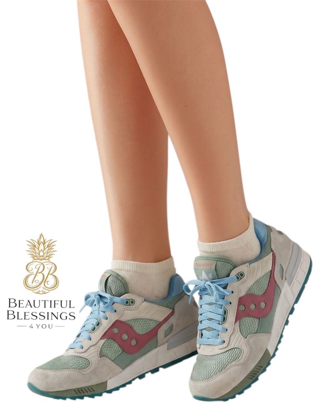 2023 Discontinued Saucony Shadow 5000 Galapagos Multicolor Blue Footy Booby